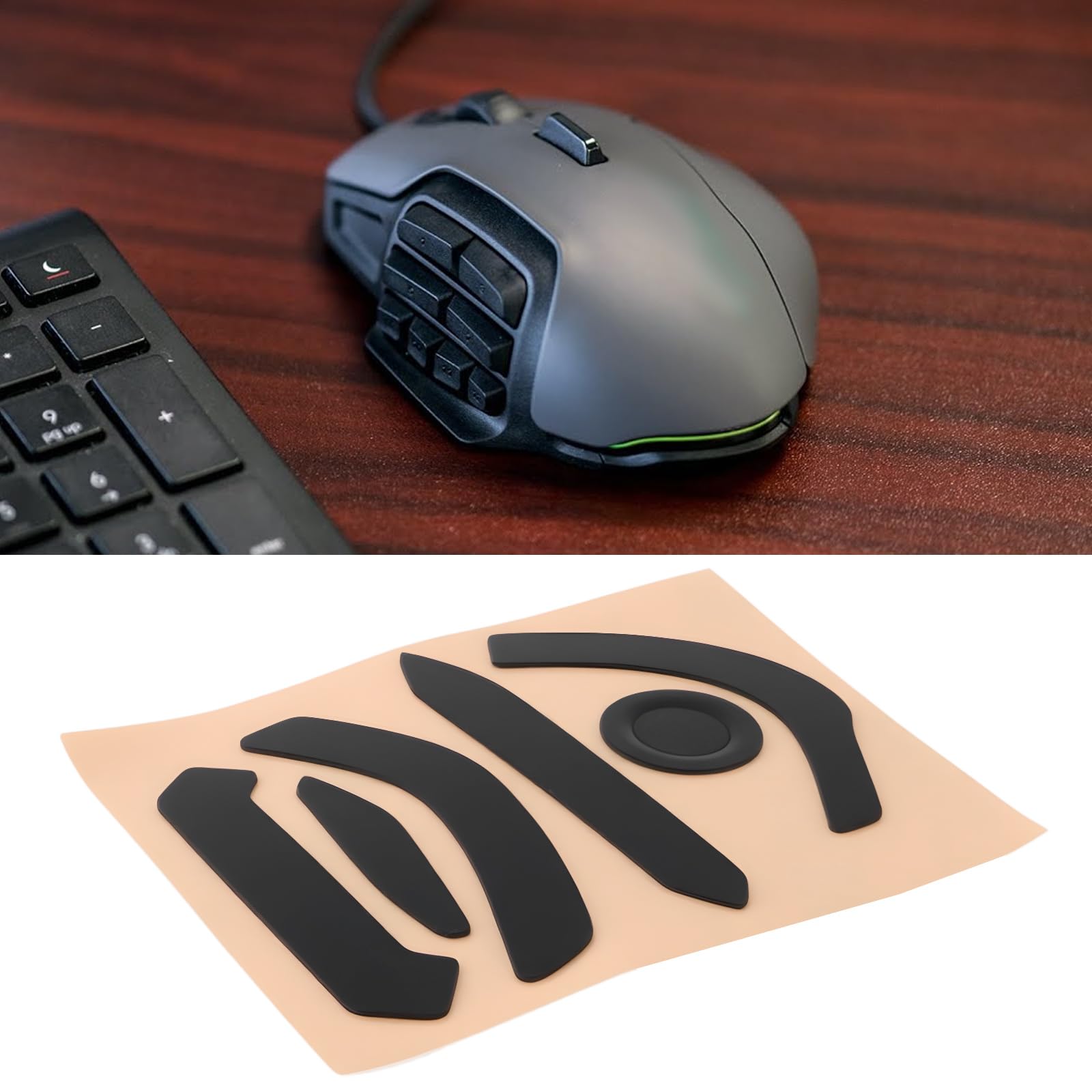 OTOTEC 2 zestawy podkładek pod nóżki myszy kompatybilne z naklejkami na stopy myszy Roccat Nyth PTFE
