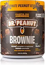 Dr Peanut Pasta De Amendoim Sabor Brownie Com Whey Protein 600G Dr. Peanut