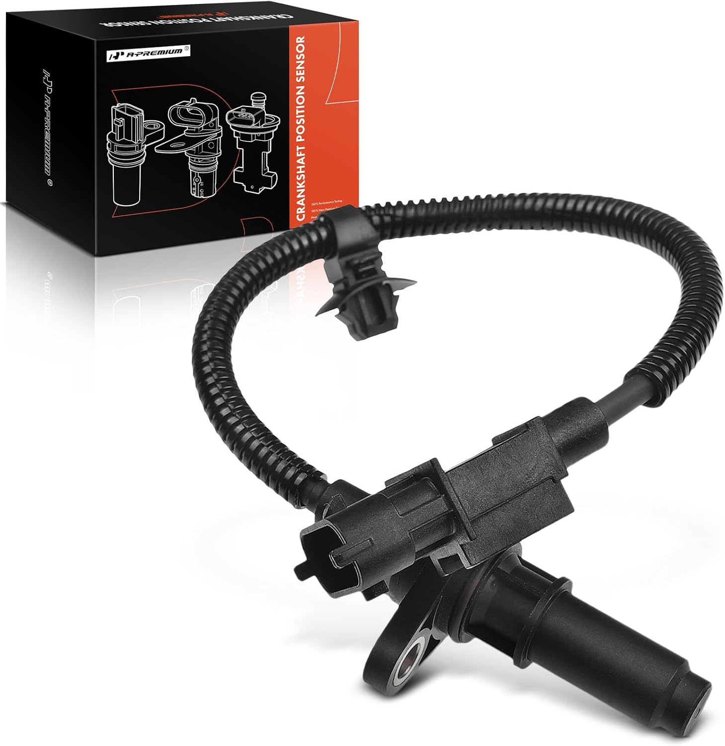 A-Premium Engine Crankshaft Position Sensor Compatible with Kia Rio 2012-2017 2020, Soul 2013-2015, with Start/Stop Feature, 3 Blade, Replace# 391802B020