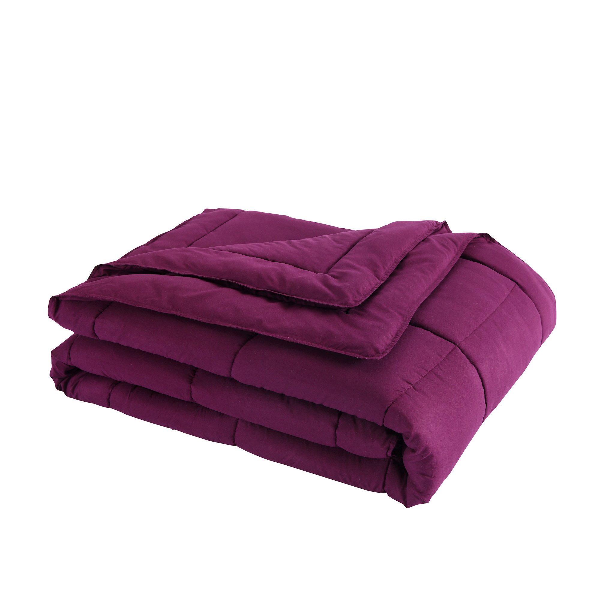 Stayclean Lotus Home Down Alternative Blanket With Microfiber Cover and Water and Stain Resistance, Twin, Fig