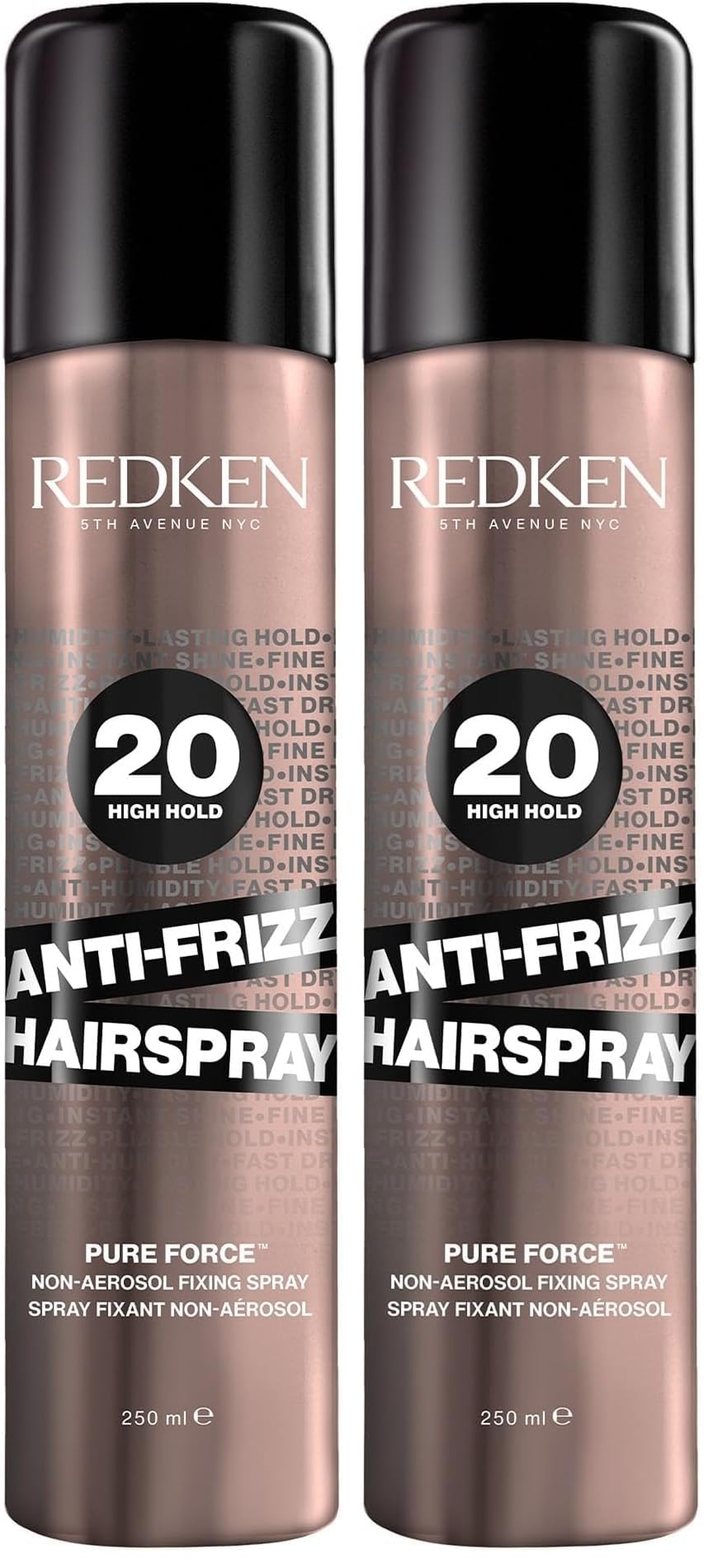 Redken, Laca de fijación anti encrespamiento sin aerosoles, Fijación firme y sin residuos, Fórmula vegana, Anti Frizz, 250ml (Paquete de 2)