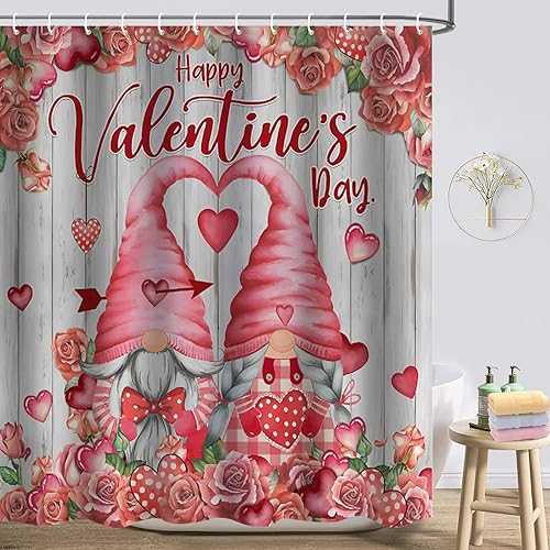 Miniatura 8 de Cortina de ducha de Pascua, divertido juego de cortina de ducha de conejo, cortinas de ducha impermeables para baño, juego de cortinas de ducha de