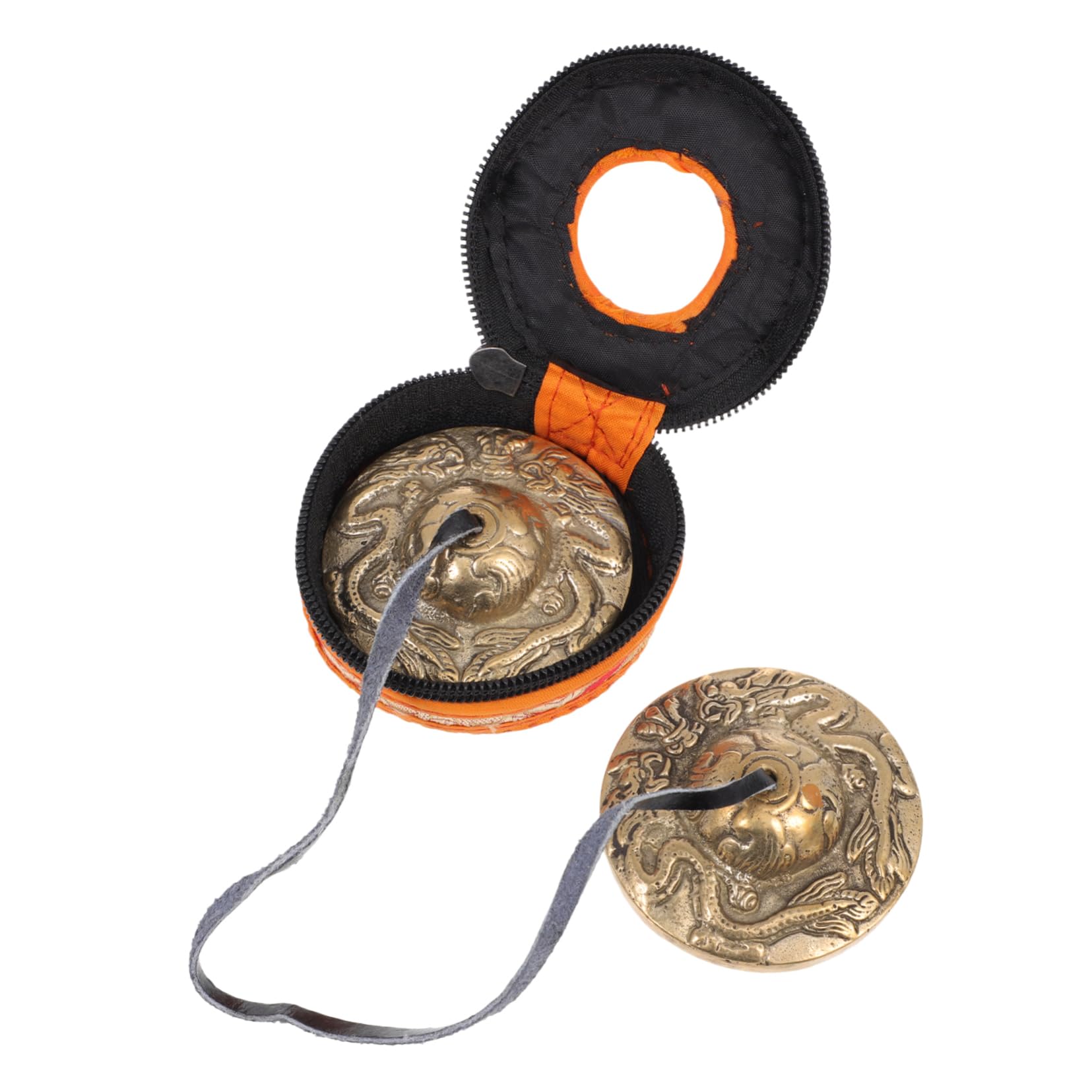 VICASKY Meditation Chime Bell Yoga Bell Chime Brass Cymbal for Religious Ceremony Random Color