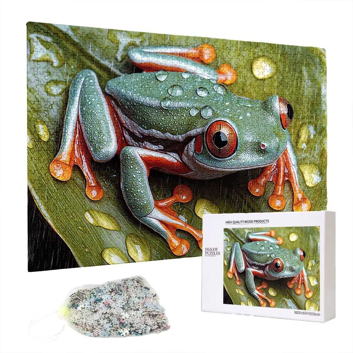 Puzzle 2000 elementów dla dorosłych, 2000 elementów, z pudełkiem na prezent, drewniane puzzle dla dorosłych z naturalnym drewnem, prezenty dla kobiet, prezenty dla mężczyzn, duże drewniane puzzle