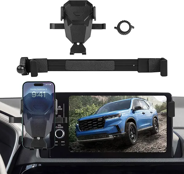 Car Phone Holder for Honda CR-V 2023-2025 Accessories,Adjustable Mobile Cell Phone Stand for 9-inch Screen,CR-V Navigation Screen Bracket Interior