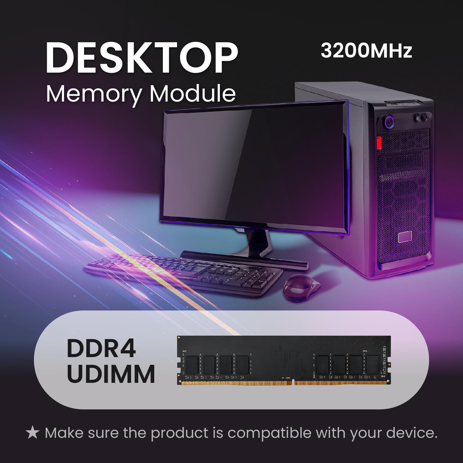 Amazon.co.jp: MMOMENT DDR4 16GB 3200Mhz UDIMM デスクトップPC用