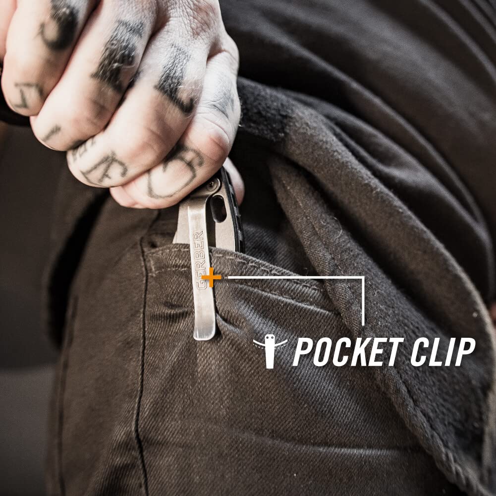 Gerber Nóż składany, długość ostrza: 7,6 cm, Fastball Cleaver 20CV, stal nierdzewna, niebieski, 30-001842