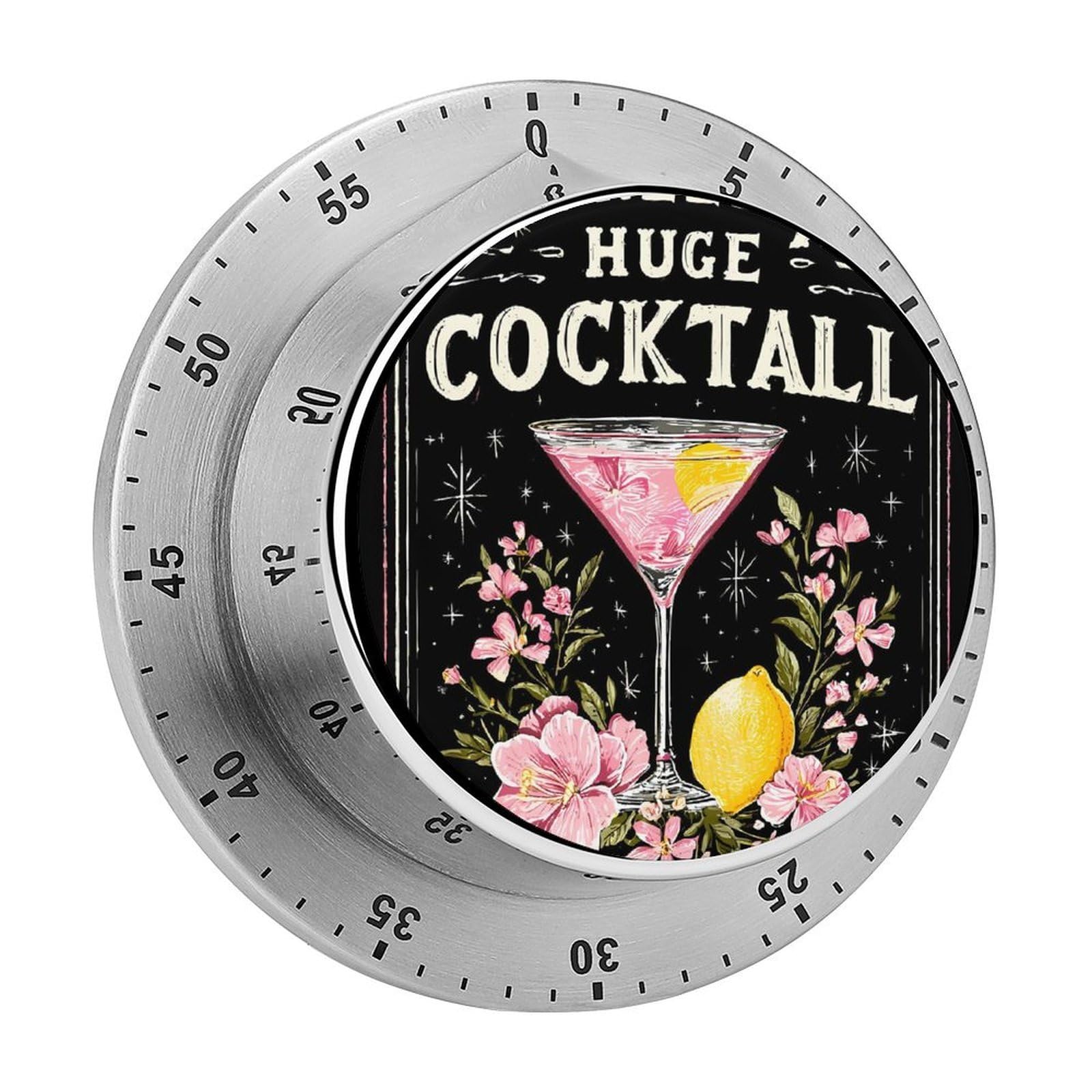 I Need A Huge Cocktail Mechanical Timer with Alarm for Kitchen Cooking Productivity Stainless Steel Timers