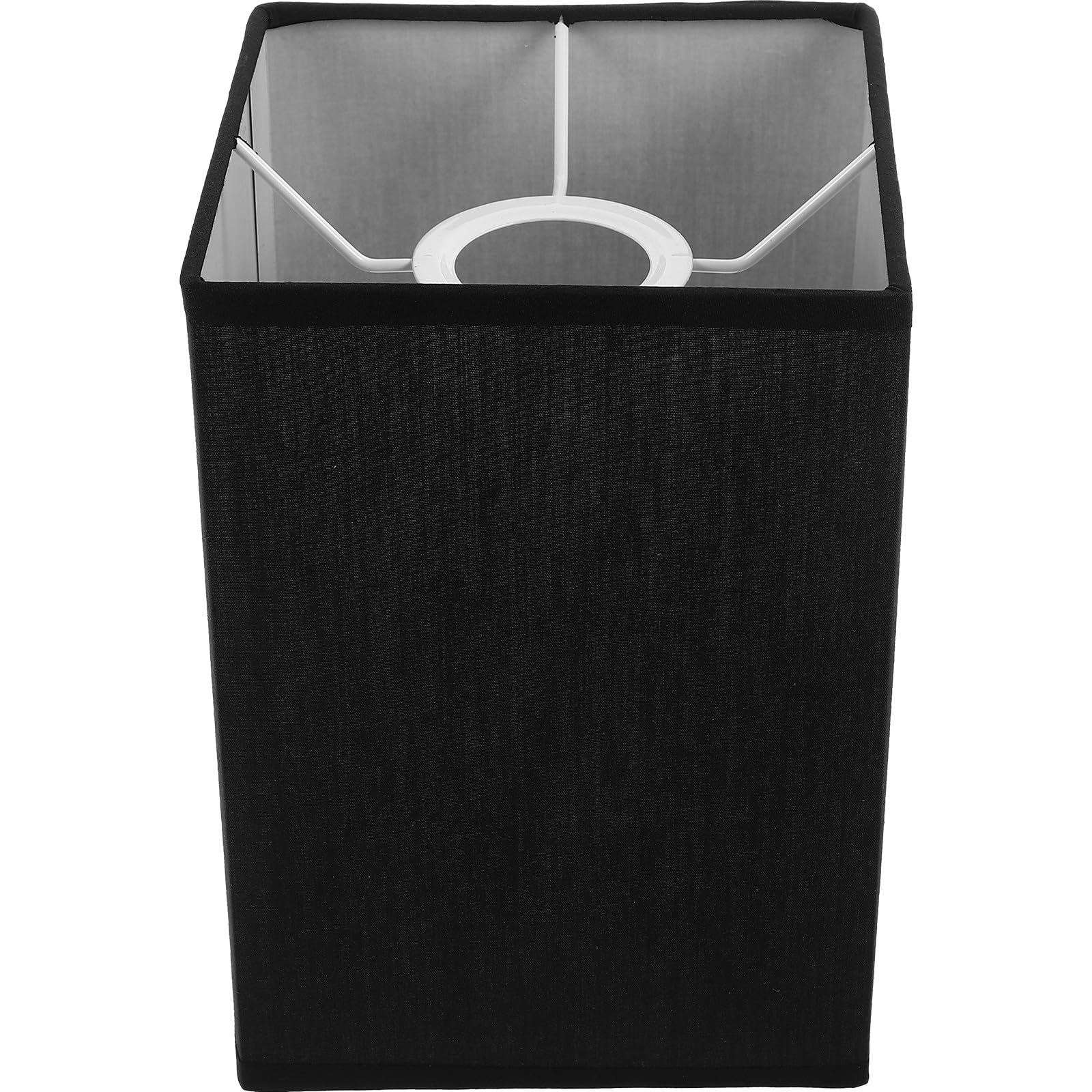 SWETRACE Small Lampshade for Table Lamp with Rectangular Shape Black and Iron Material Suitable for E27 Bulbs Offering Decorative and Practical Indoor Light Cover for Bedroom and