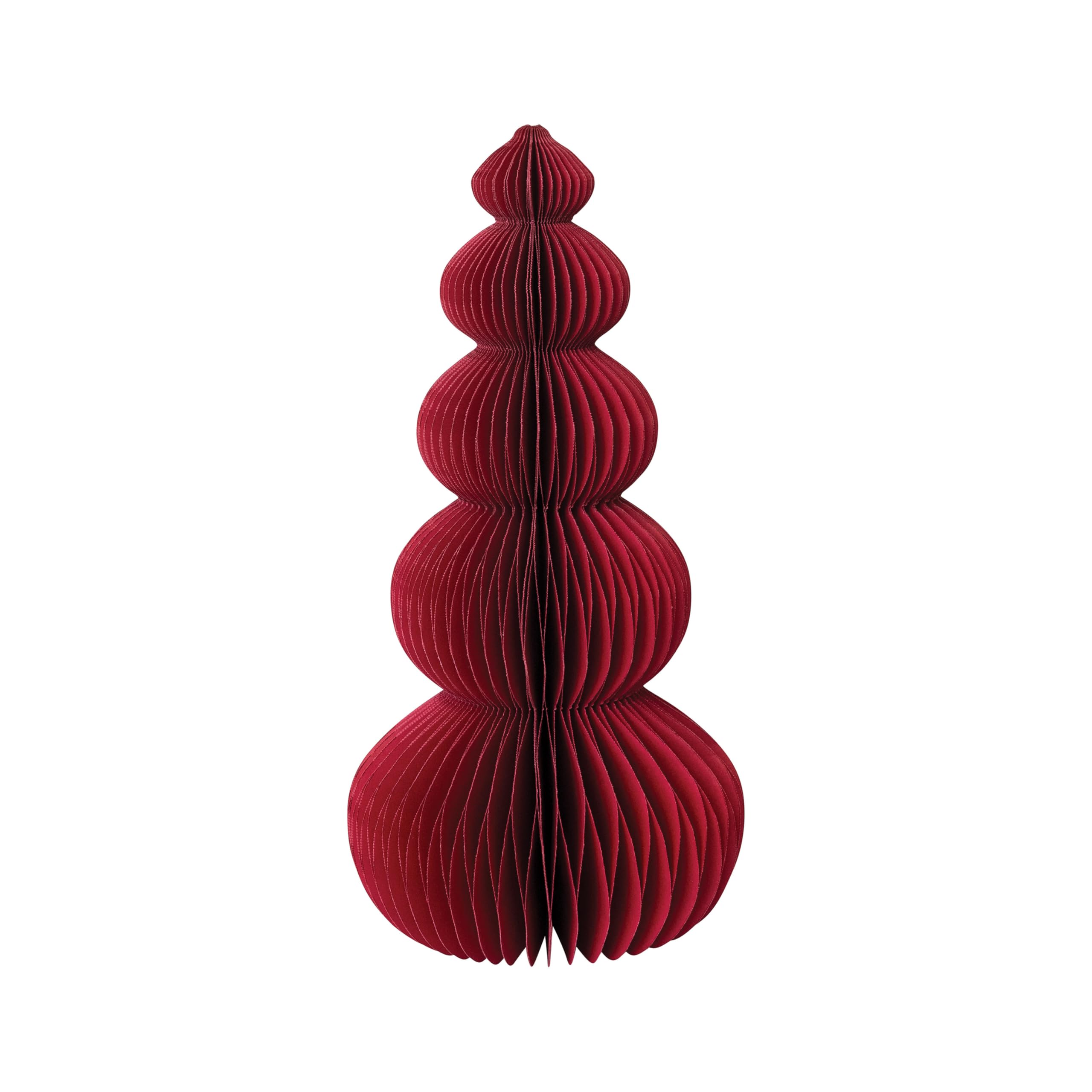 Creative Co-Op Paper Folding Honeycomb Tree, Red