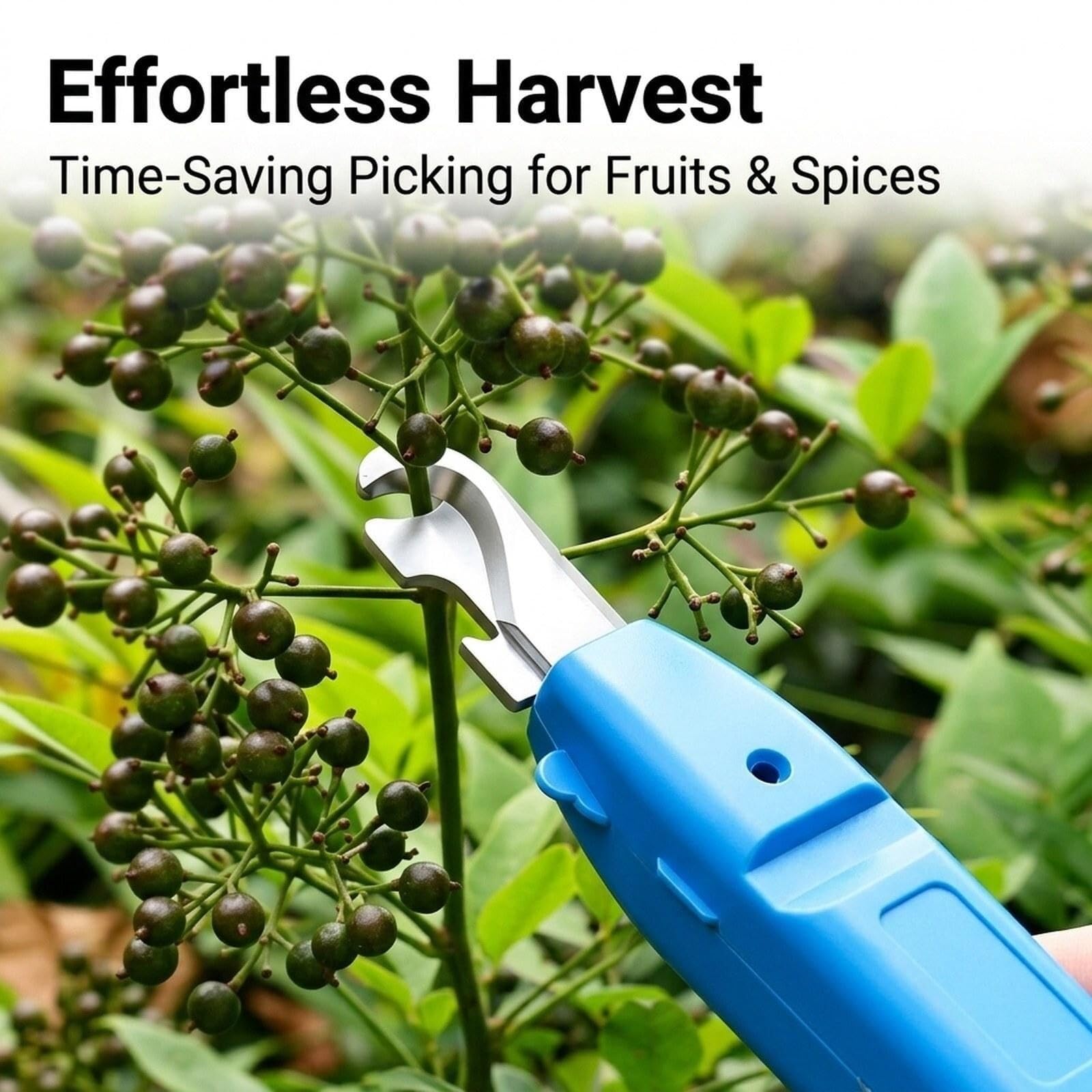 Paprikaschere Mit Ergonomischem Griff, Pflückzange, Erntewerkzeug, Garten | Praktisches Schneid- Und Greifgerät Aus Rostfreiem Stahl Mit Rutschfestem Handgriff. Sauberes Ernten