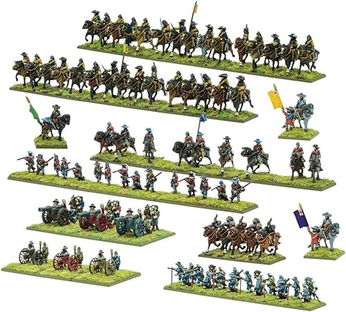 Miniatura 2 de Warlord Juegos Pike & Shotte Batallas épicas Inglés Guerras Civiles Caballería Militar Mesa Superior Wargaming Modelo de Plástico Kit 212013002