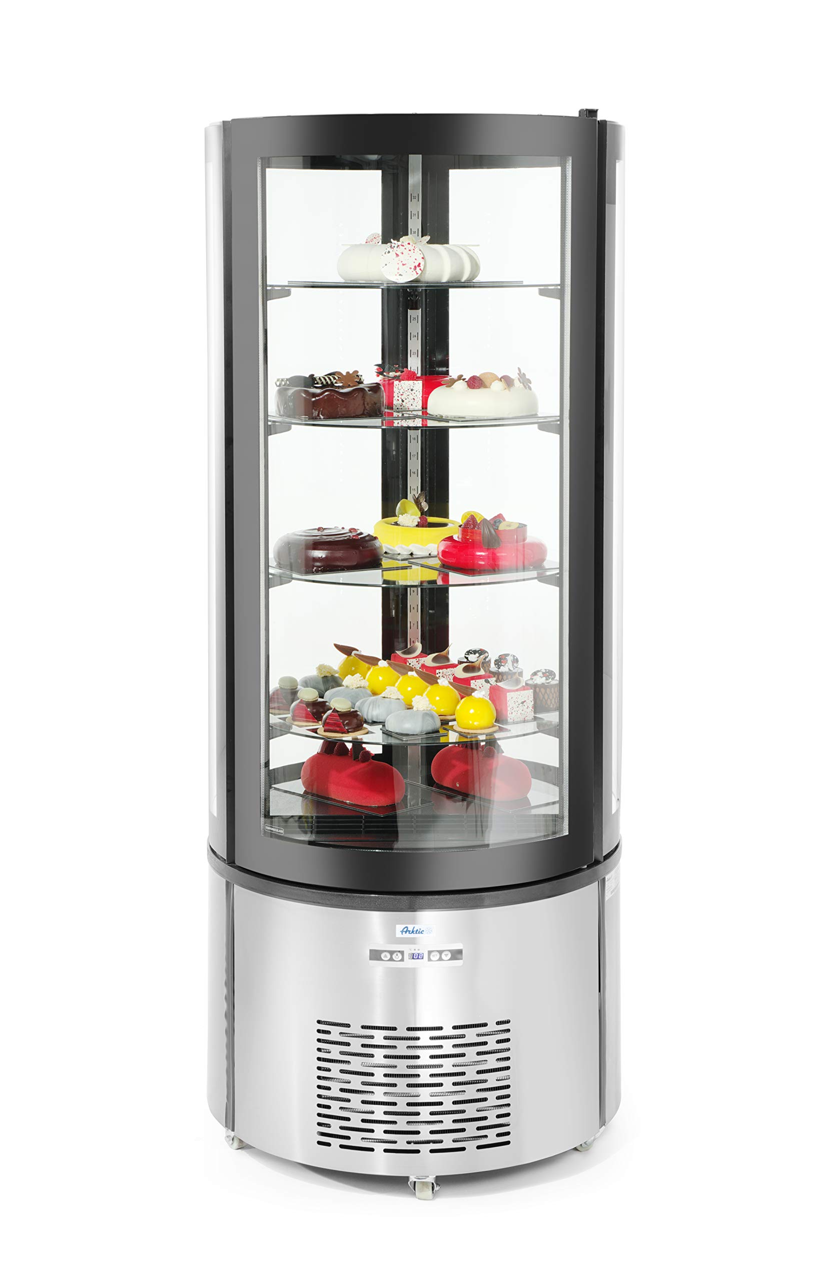 HENDI Expositor redondo para repostería (360 litros) - 360 L - 230V / 460W - ø680x(H)1750 mm