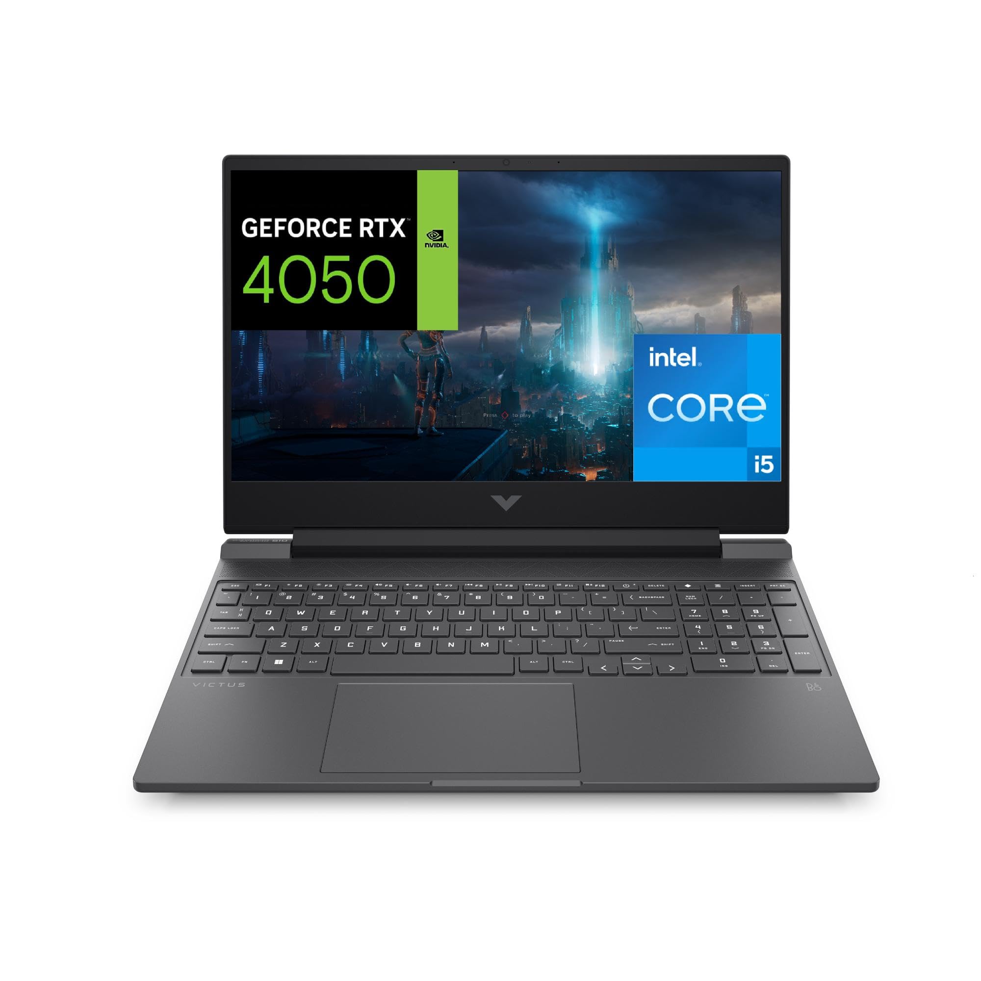 HP Victus 15-fa1003sl Notebook, Intel Core i5-12500H, RAM 16GB, 1TB SSD PCIe M.2, Display 15.6" FHD IPS 144Hz, Scheda Grafica Nvidia RTX 4050 da 6GB, Wi-Fi 6E, BLE 5.3, Windows 11, Nero RTX 4050 6GB 15" INTEL Core i5 12500H