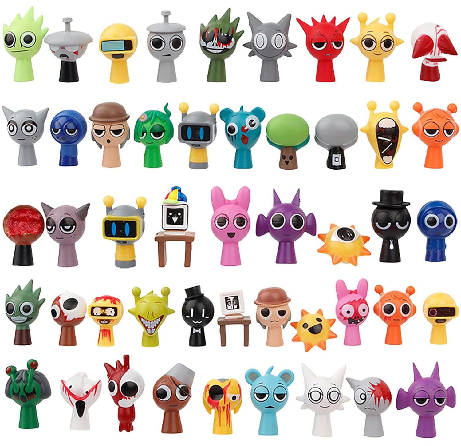 Sprunki アクションフィギュア 12個 Sprunky Toy ホールセットフィギュア 人形 クリスマス 誕生日 ギフト ホラーミュージックゲームファン 大人 子供