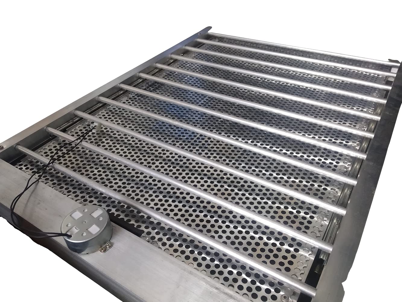 100 Eggs Rolling Automatic Metal Tray with Motor (Capacity - 100 Egg Tray, Metallic)-image-31