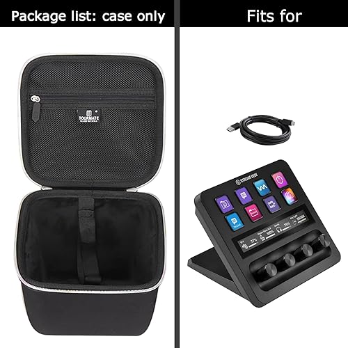 Vista 6 de Hard Case Replacement for Elgato Stream Deck + Audio Mixer, Case Only