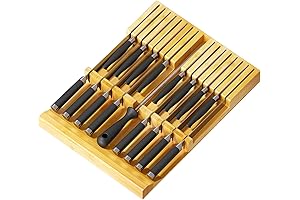 SpaceAid Bamboo Knife Storage Drawer Organizer: The Culinary Pro's Secret to Orderly Blades