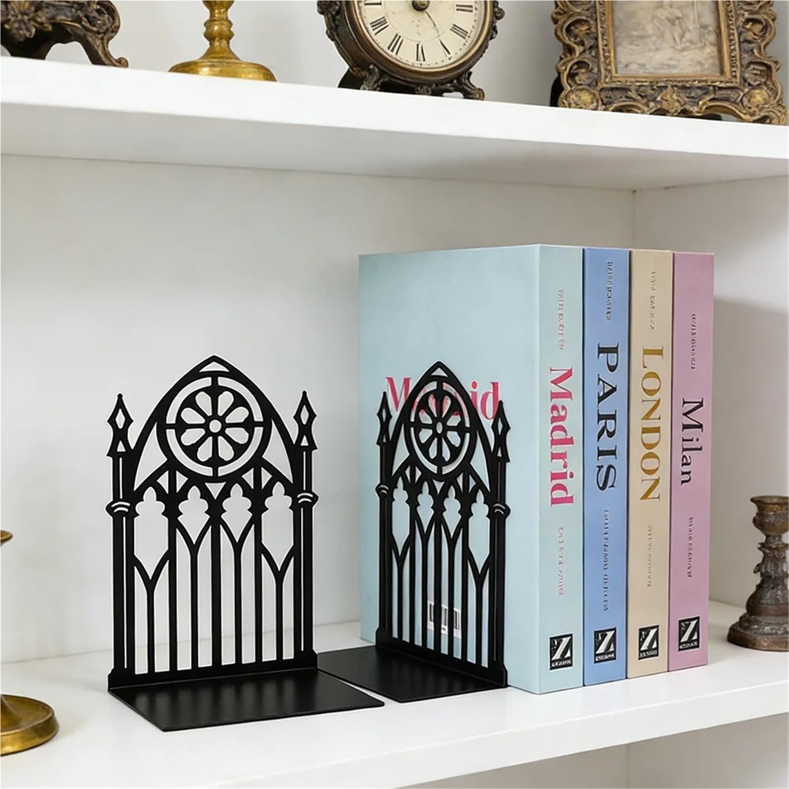 2 Stück dekorative Buchstützen for Bücherregale für Bücher