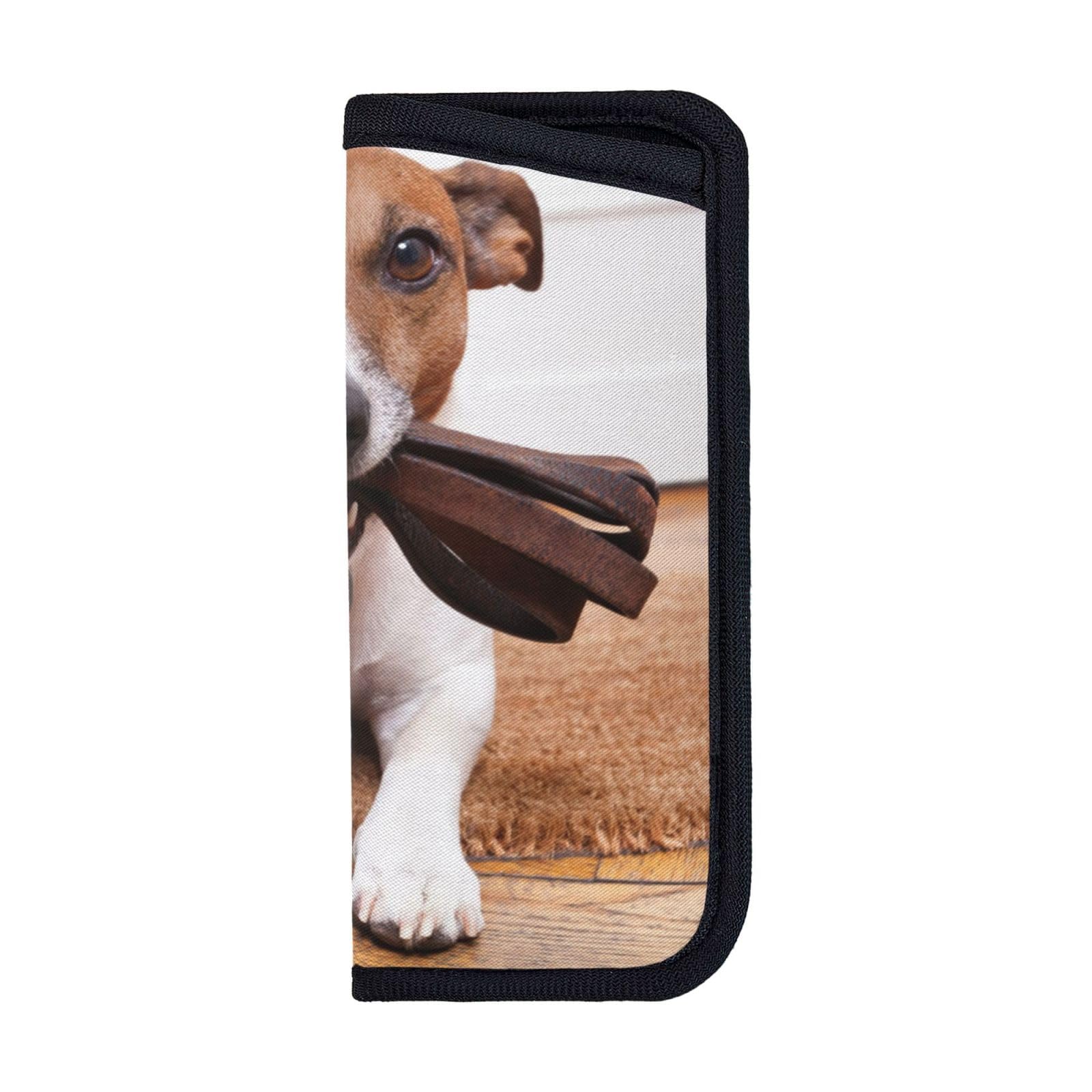 EgoMed Glasses Case,Anti-Scratch Spectacles Sleeve Portable Eyewear Case Sunglasses Case, Dogs Jack Russell Terrier Animals