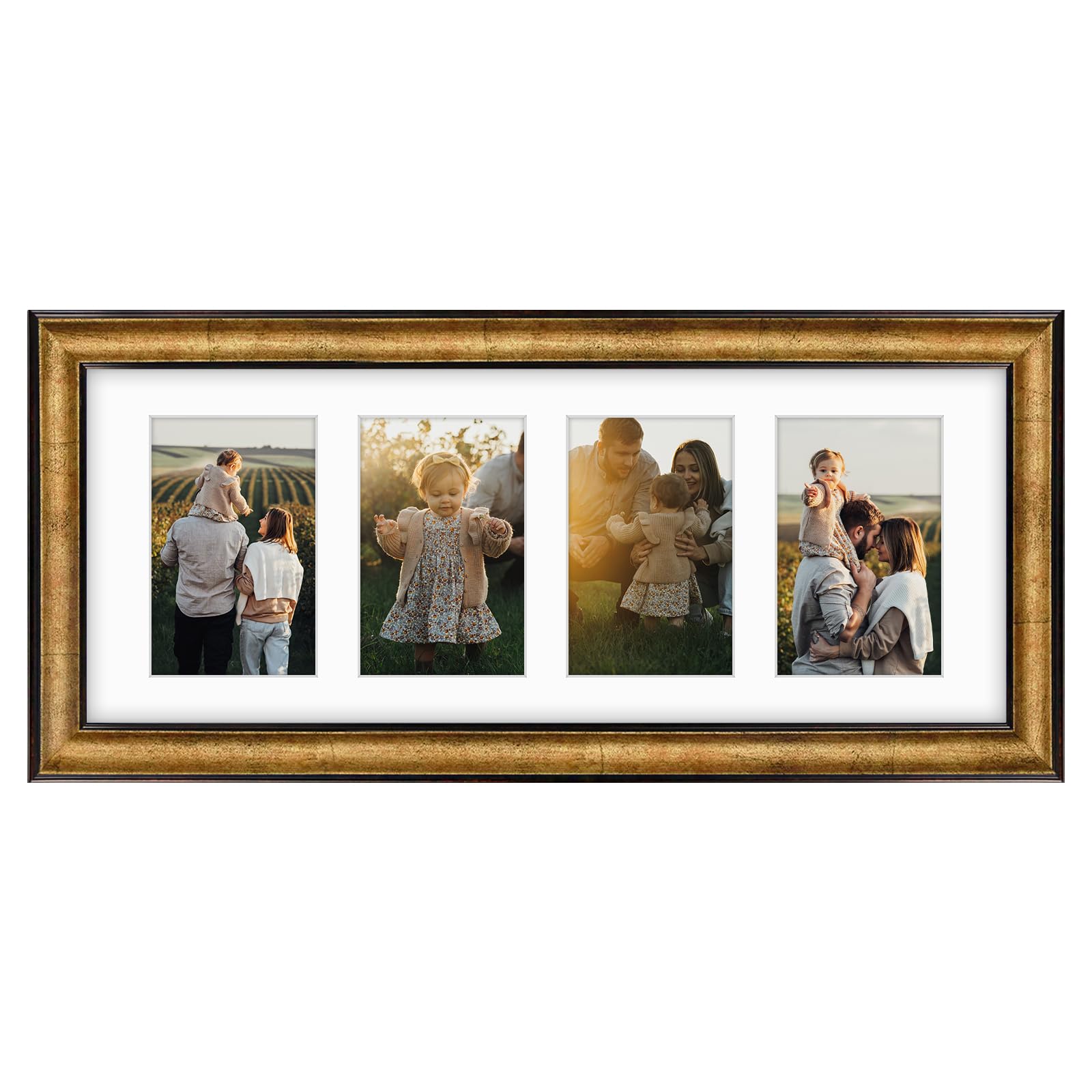 Amazon.com - Golden State Art, 8x20 Antique Gold Photo Collage