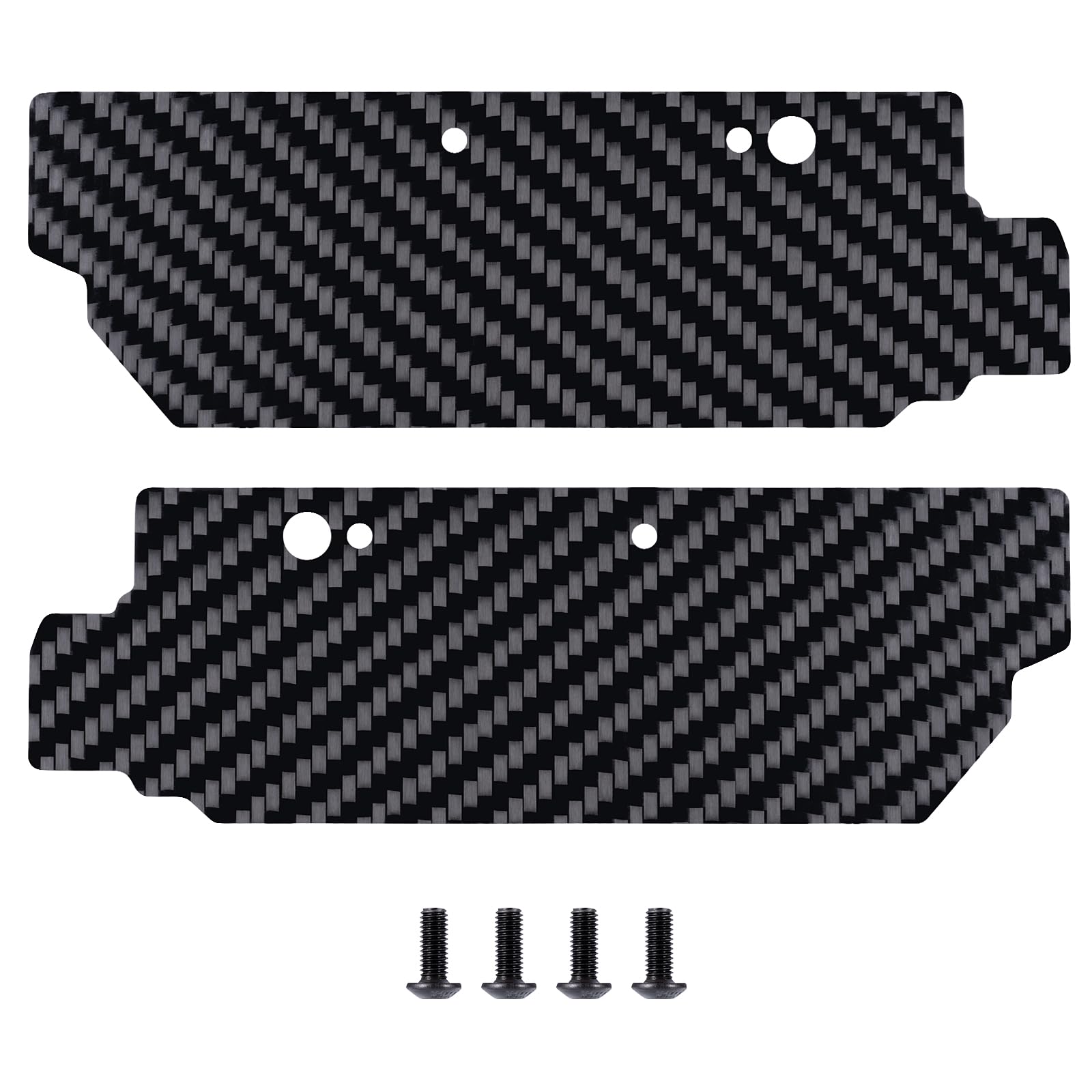 QUE-T Carbon Fiber Rear A-Arms Mudguard Fender Flares Mud Flaps for ARRMA 1/8 KRATON 6S EXB RC Car