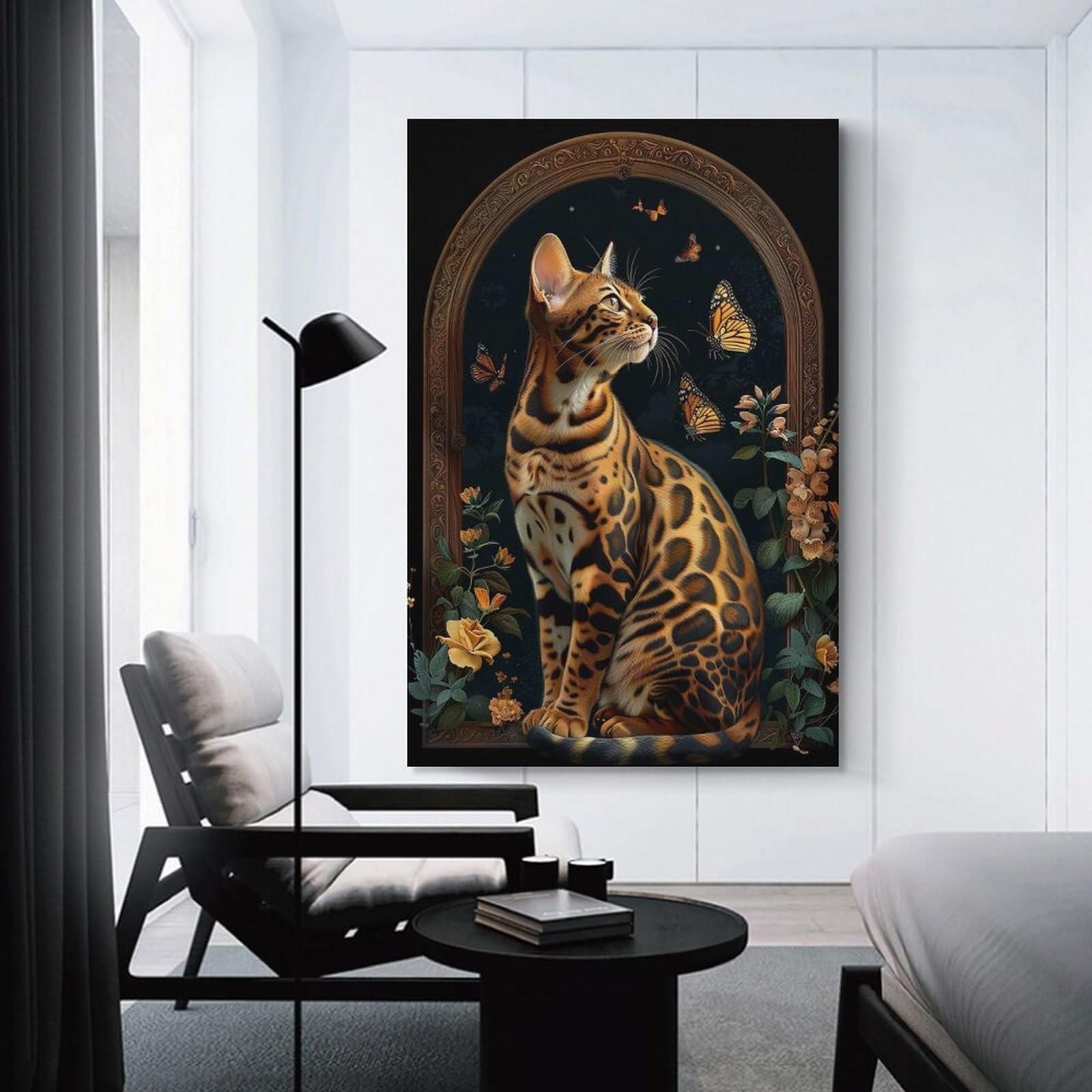 Junmoney Bengal Wall Decor Canvas Print, 24x36inch(60x90cm), for Wall Displays, Bedrooms Or Room Updates, Wall Decor Suited to Curated Displays