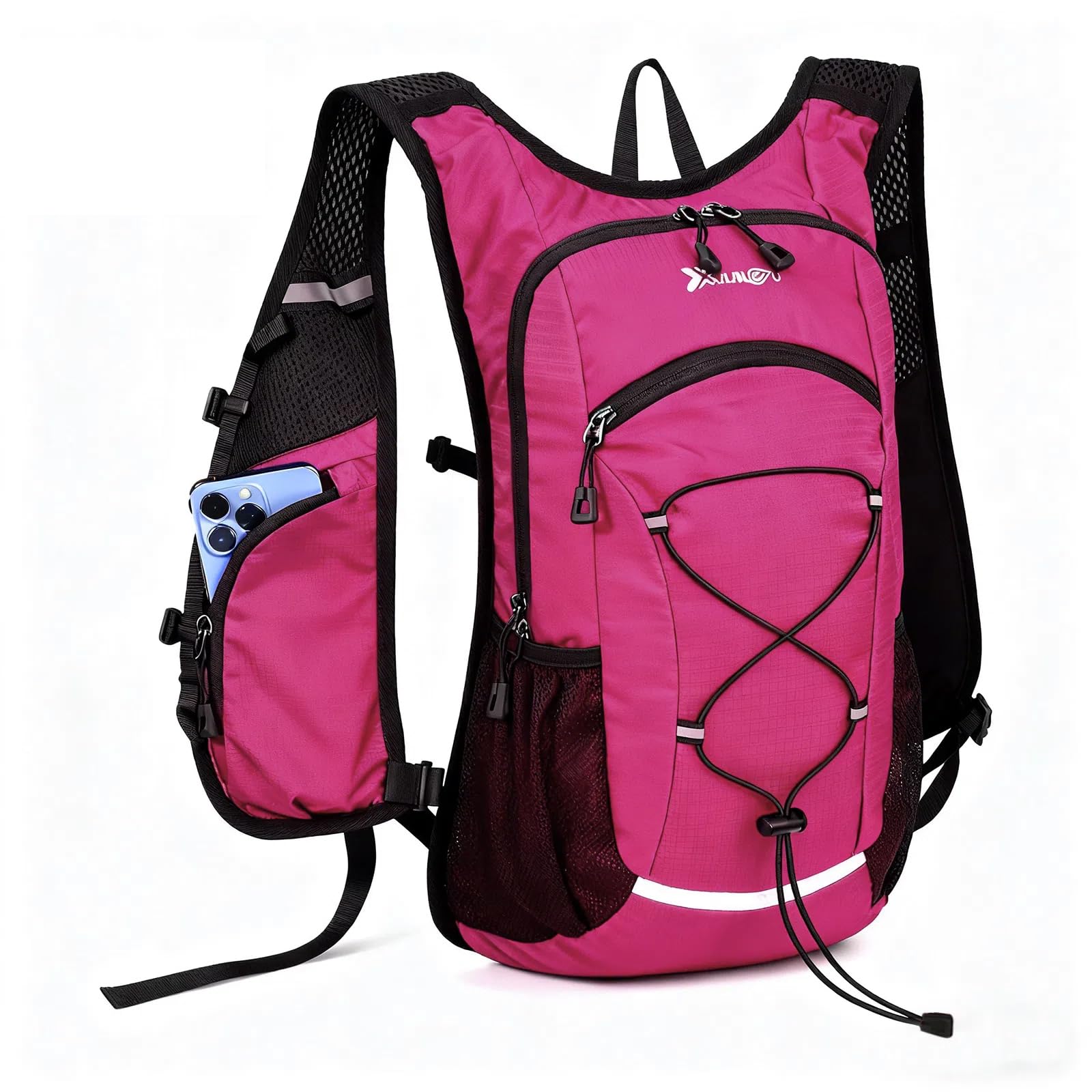 Asnewkit Lightweight Hiking Backpack,18L Waterproof Backpack,Hiking rucksack for Women Men Outdoor Camping, Hiking,walking Backpack (Red)