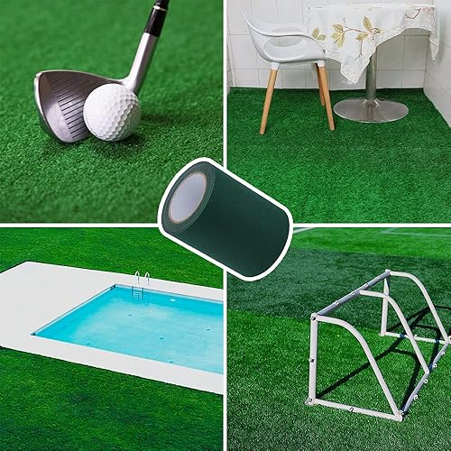 Vista 2 de Cinta de costura de césped artificial, cinta de césped artificial, cinta de césped sintético falso, cinta de costura autoadhesiva para césped