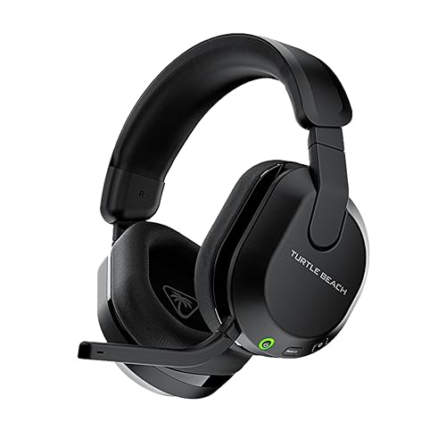 Turtle Beach Stealth 600 Wireless Multiplatform Amplified Gaming Headset for PS5, PS4, PC, & Mobile – Bluetooth, 80-Hr Battery, Noise-Cancelling Flip-to-Mute Mic, 50mm Speakers – Black - Black - Stealth 600 PS