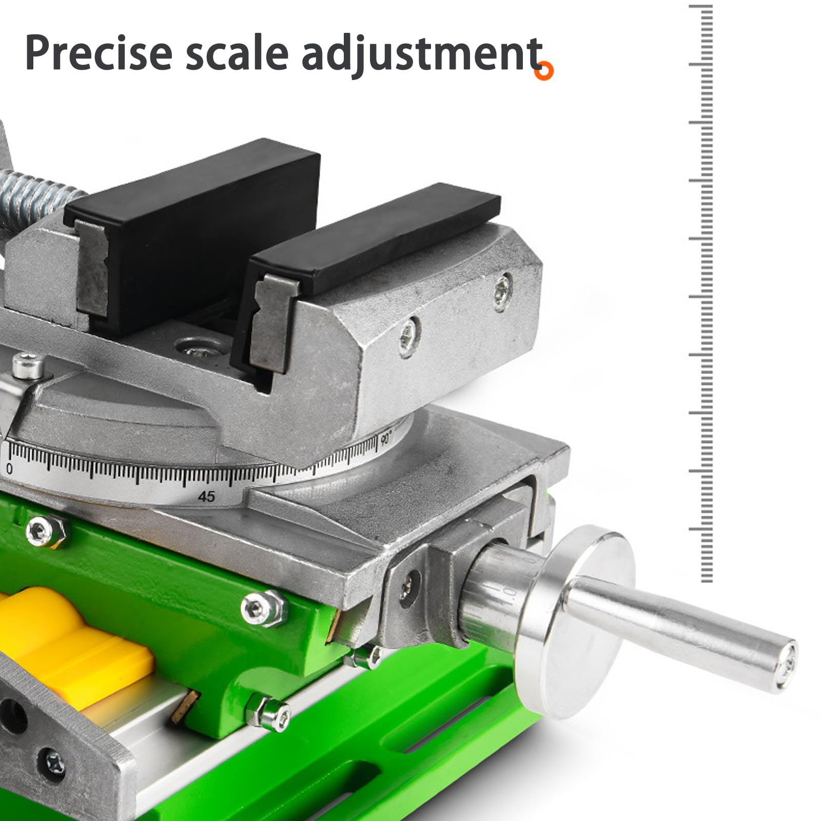 Tavolo da lavoro composto in lega di alluminio con movimento dell'albero X Y 80mm 67mm colpi per lavori di lavorazione fresatura morsa di perforazione