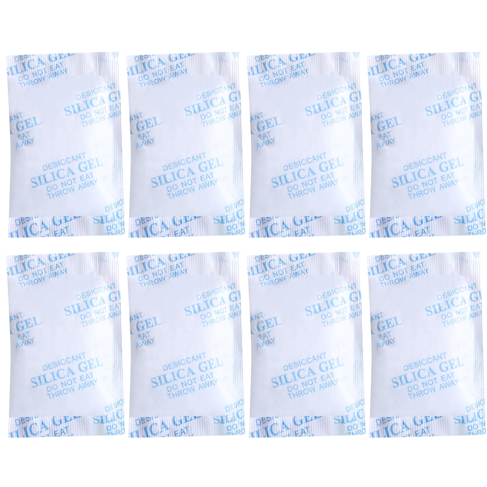 Sacchetti in gel di silica da 50 g, 8 confezioni di gel di silice per alimenti, medicine, prodotti elettronici, ecc