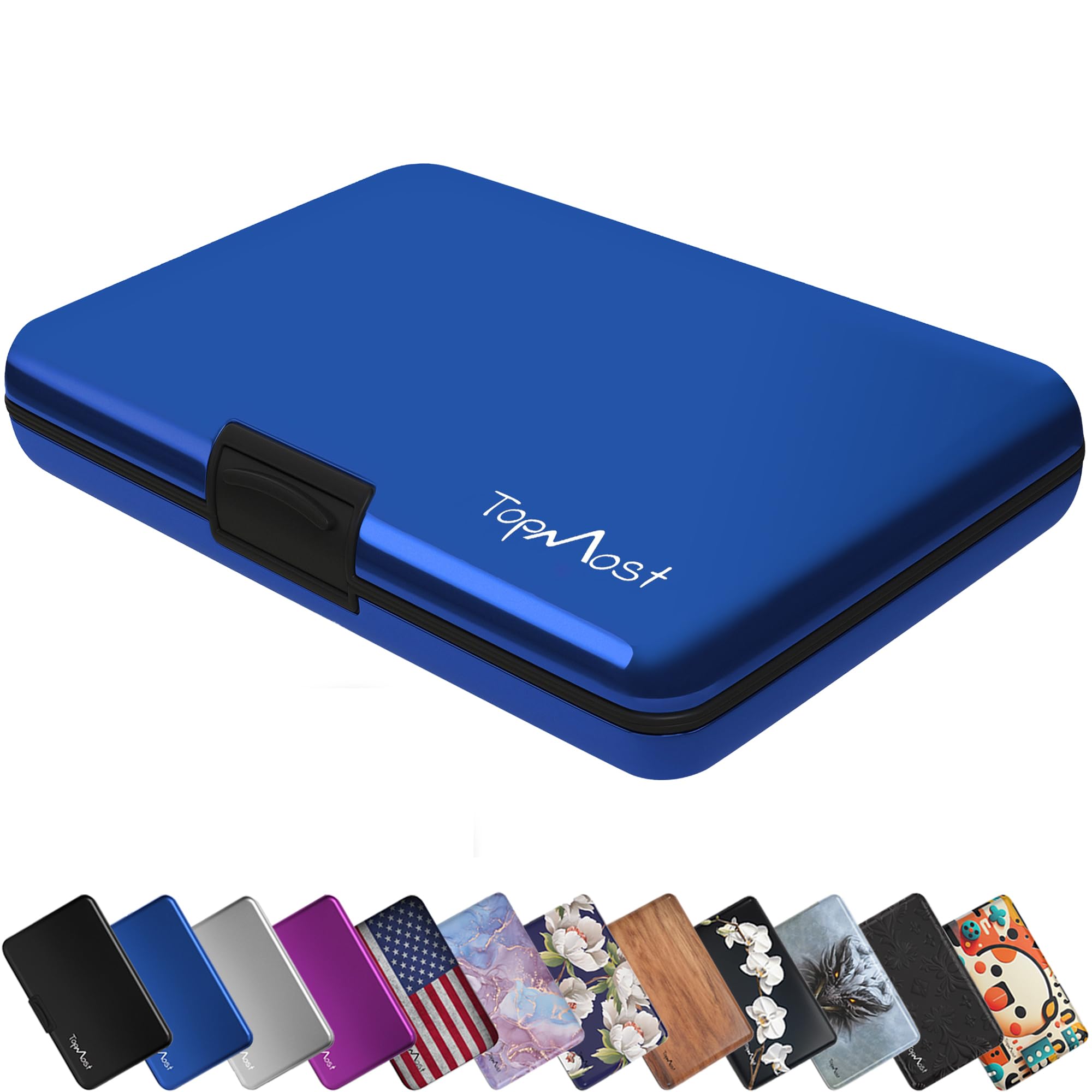 Aluminum Wallet, Card Case Wallet, Metal RFID Credit Card Holder for Men & Women, 6 Cotton Slots for 12 Cards And Bills, Rfd Protective