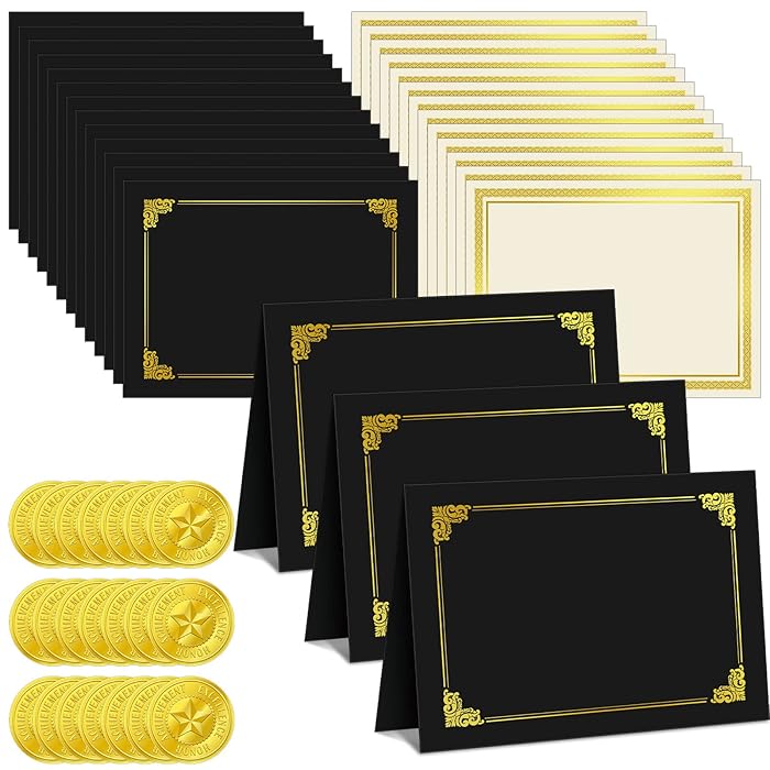 Buy 72 Pcs Certificate Kit Includes Certificate Holders Diploma Covers