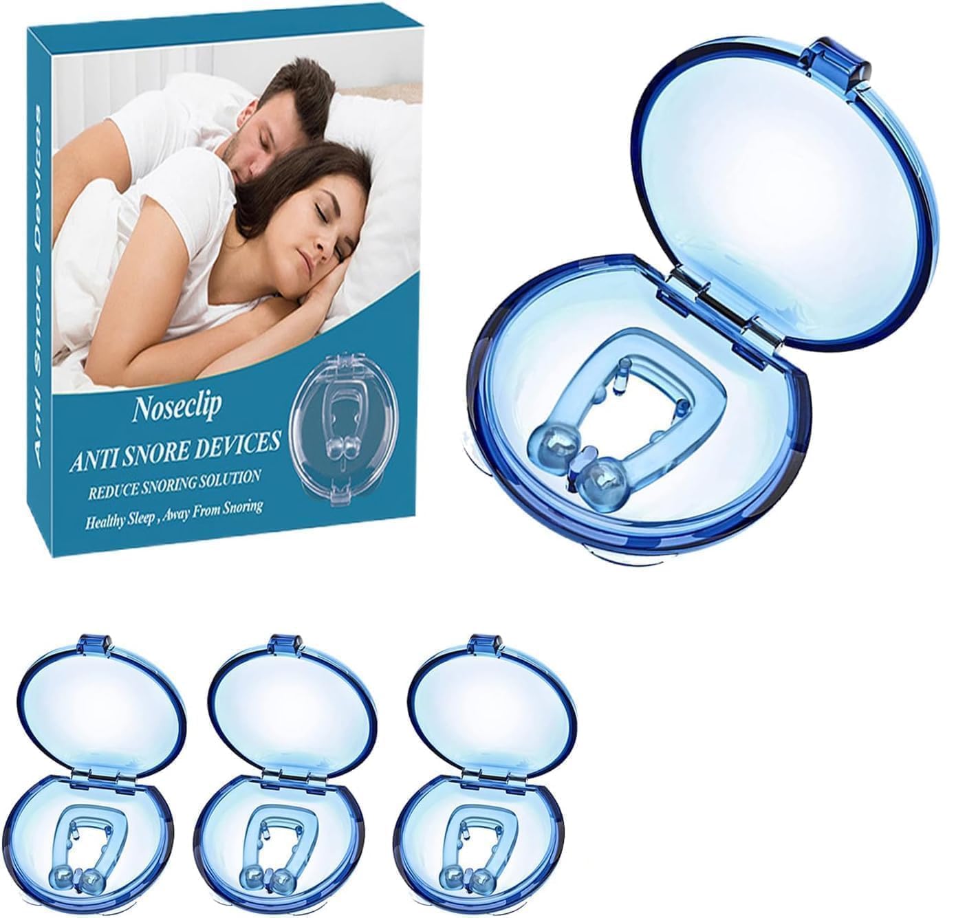 4PCS Magnetic Anti Snoring Nose Clip, Reusable Nose Clip for Nighttime Use, Practical Anti Snoring Helper to Bring Quiet Sleeping Experience for Men and Women-image-42