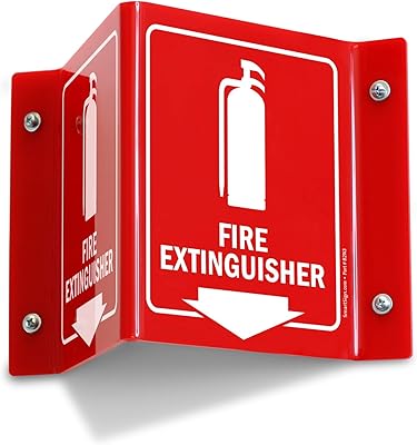 SmartSign “Fire Extinguisher†Projecting Sign with Arrow | 6