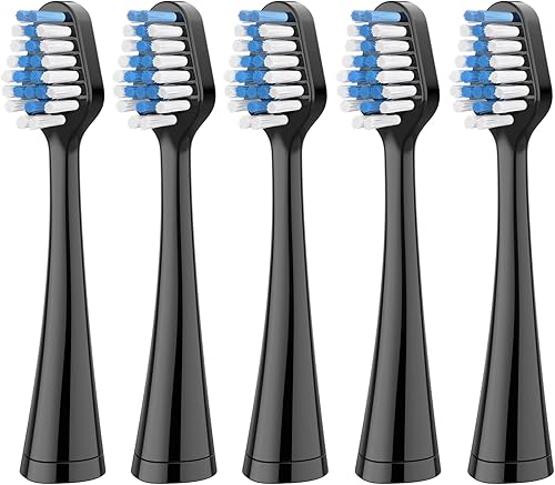 Cabezales de repuesto para cepillo de dientes Waterpik Complete Care 5.09.0 (WP-861CC-01), STRB-5WB, paquete de 5, color negro