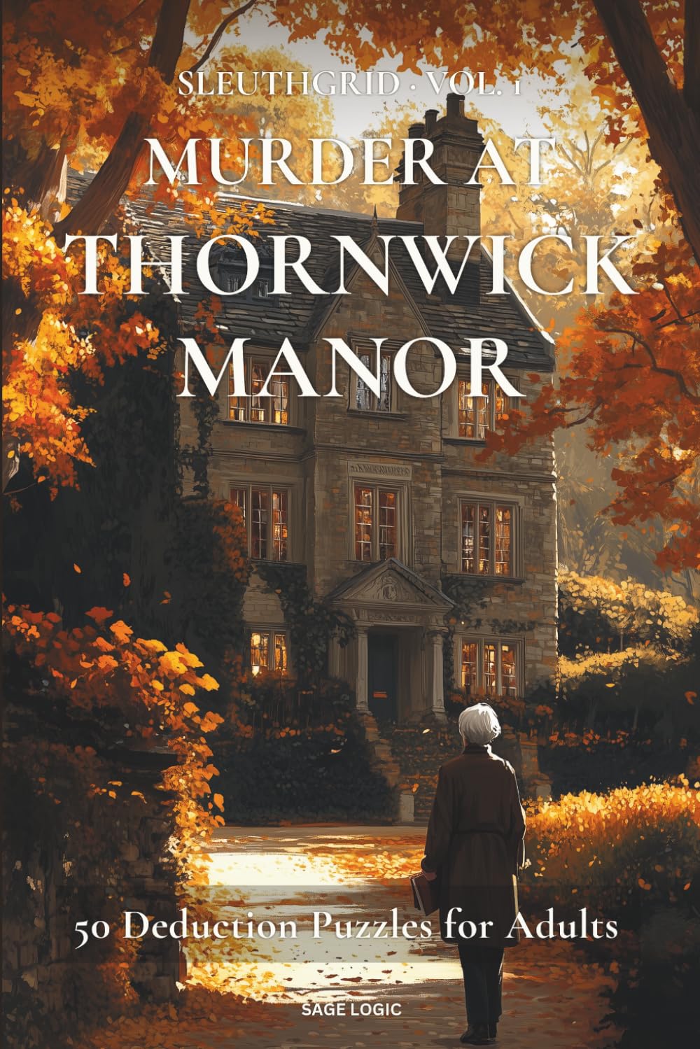Murder at Thornwick Manor: 50 Deduction Puzzles for Adults (SleuthGrid)
