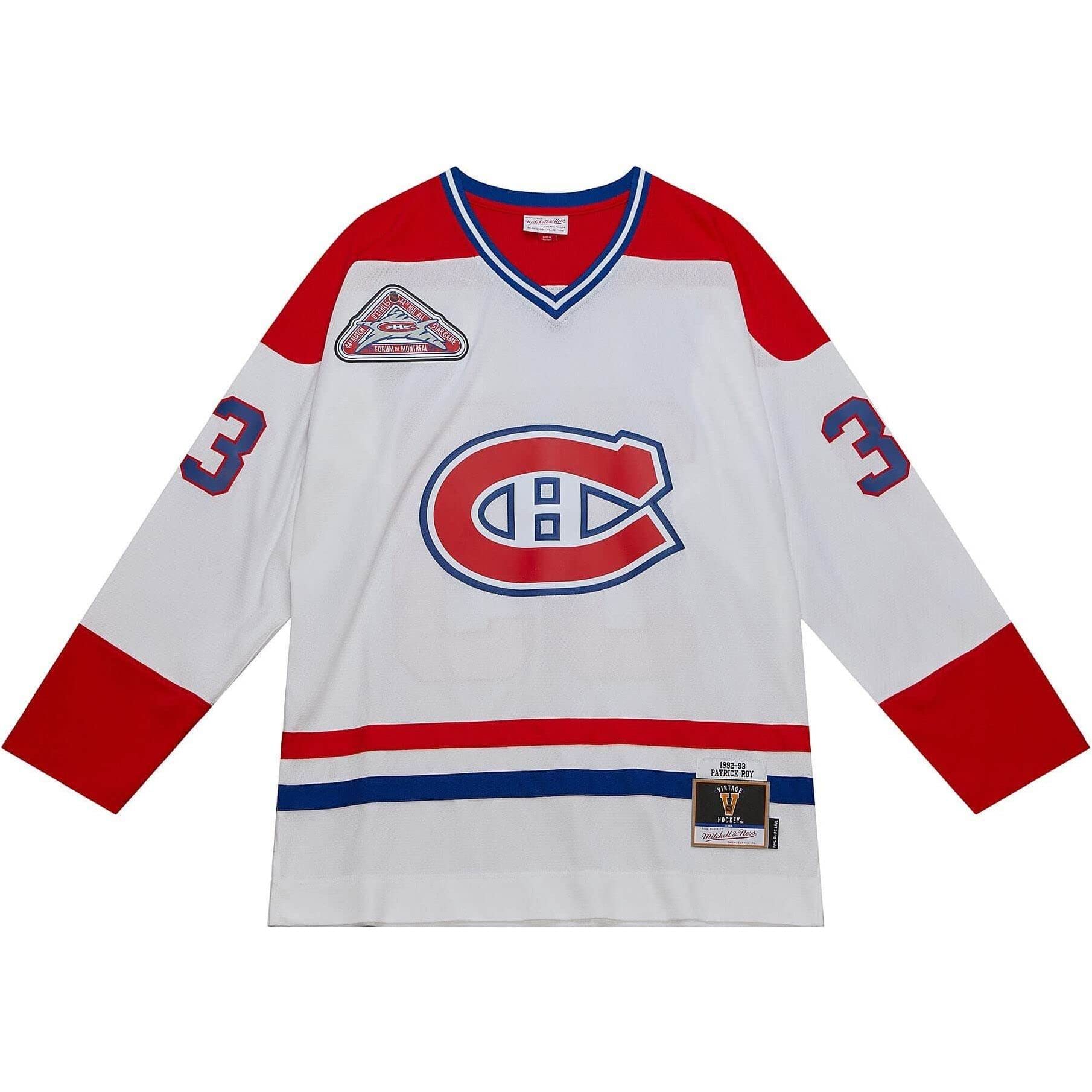 M&N Blue Line Patrick Roy Montreal Canadiens 1992 Jersey