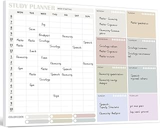 Study and Revision Planner Pad for Students