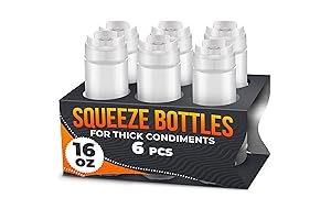 Super Value Pack - 6Pcs 16Oz Upside Down Squeeze Bottle