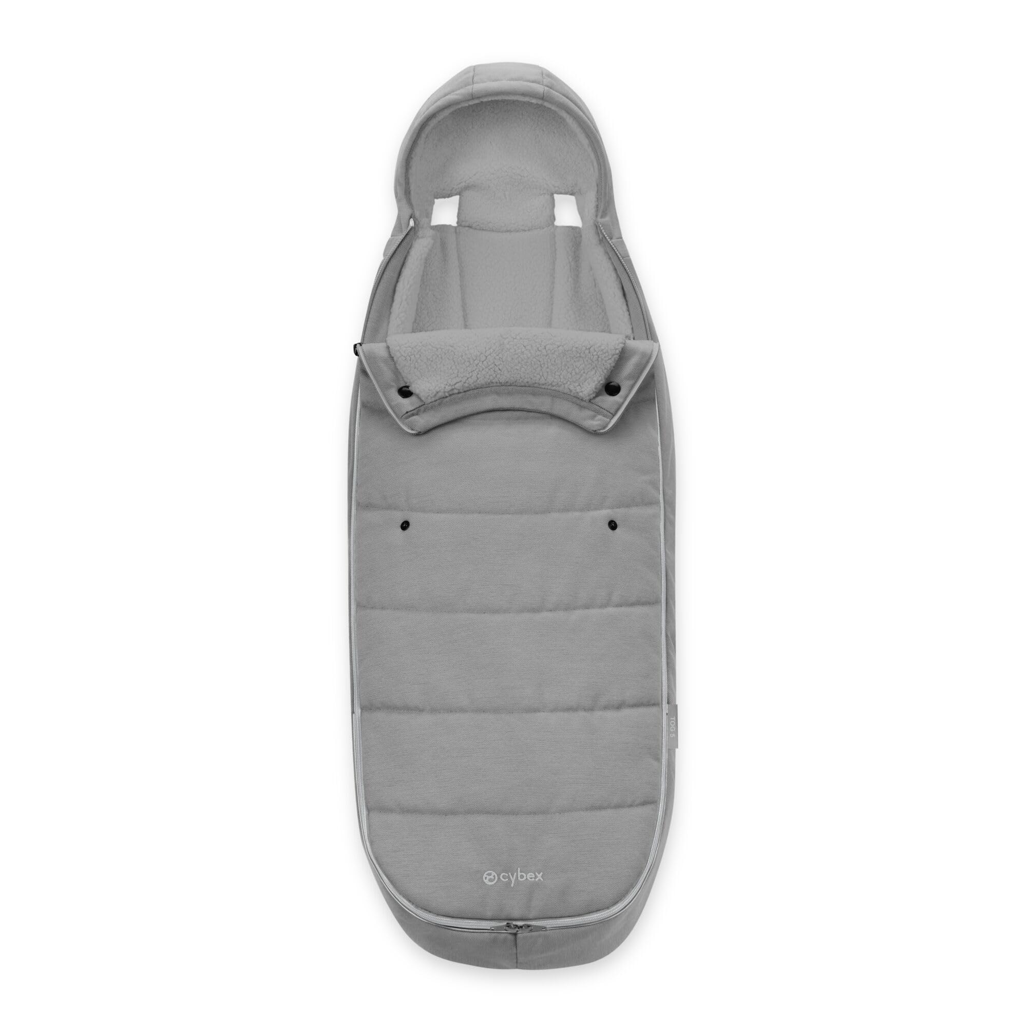 CYBEX Gold, Saco para Cochecito de Bebé, Para Niños de 6 Meses a 3 Años, TOG 5, Cálido e Impermeable, Gris
