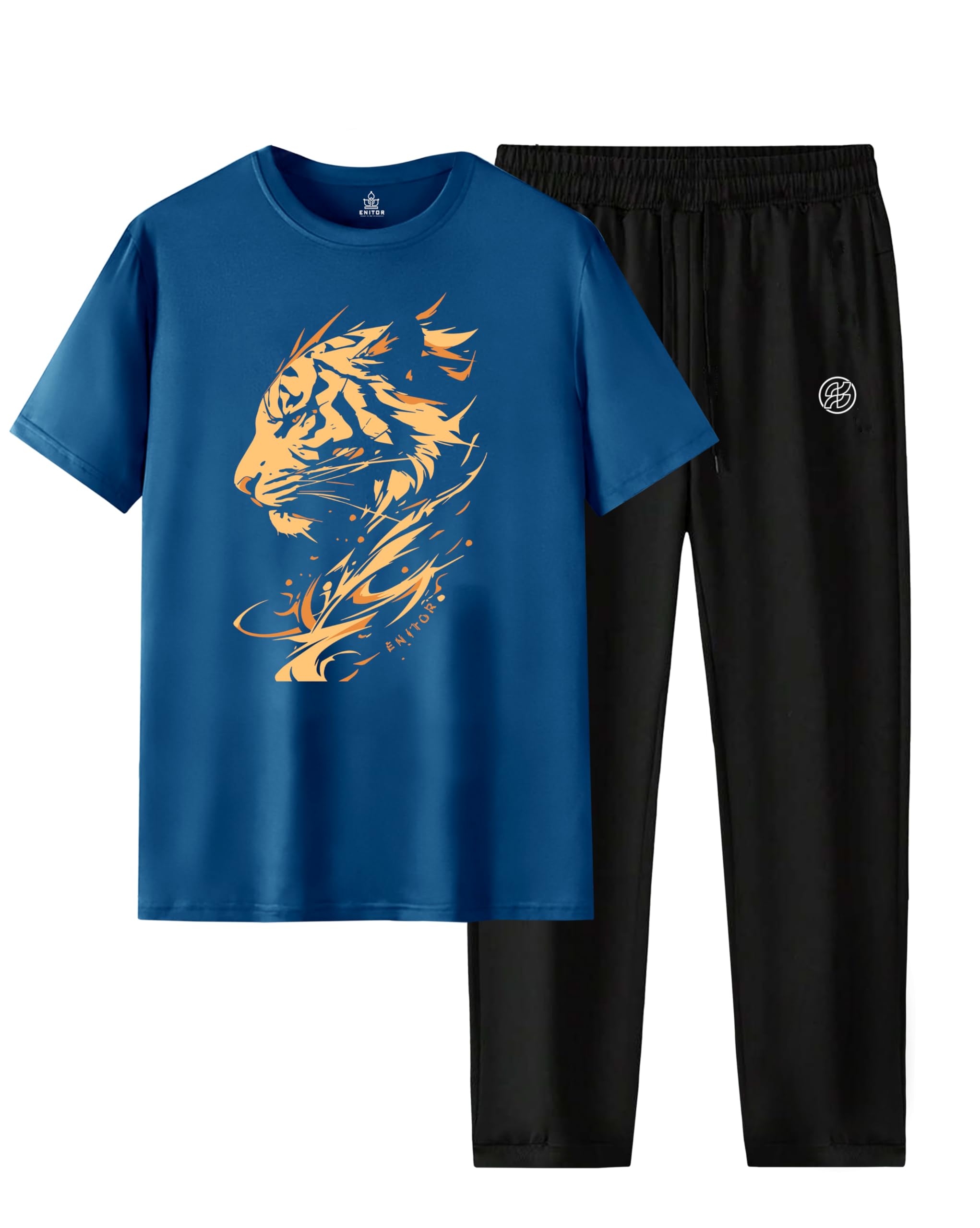 Men Tracksuit of Oversized Tshirt and Trouser sets