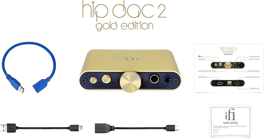 ポータブルプレーヤー NW-A106 & iFi audio hip-dac2 iFi Audio hip-dac2 Portable USB DAC and headphone amplifier at