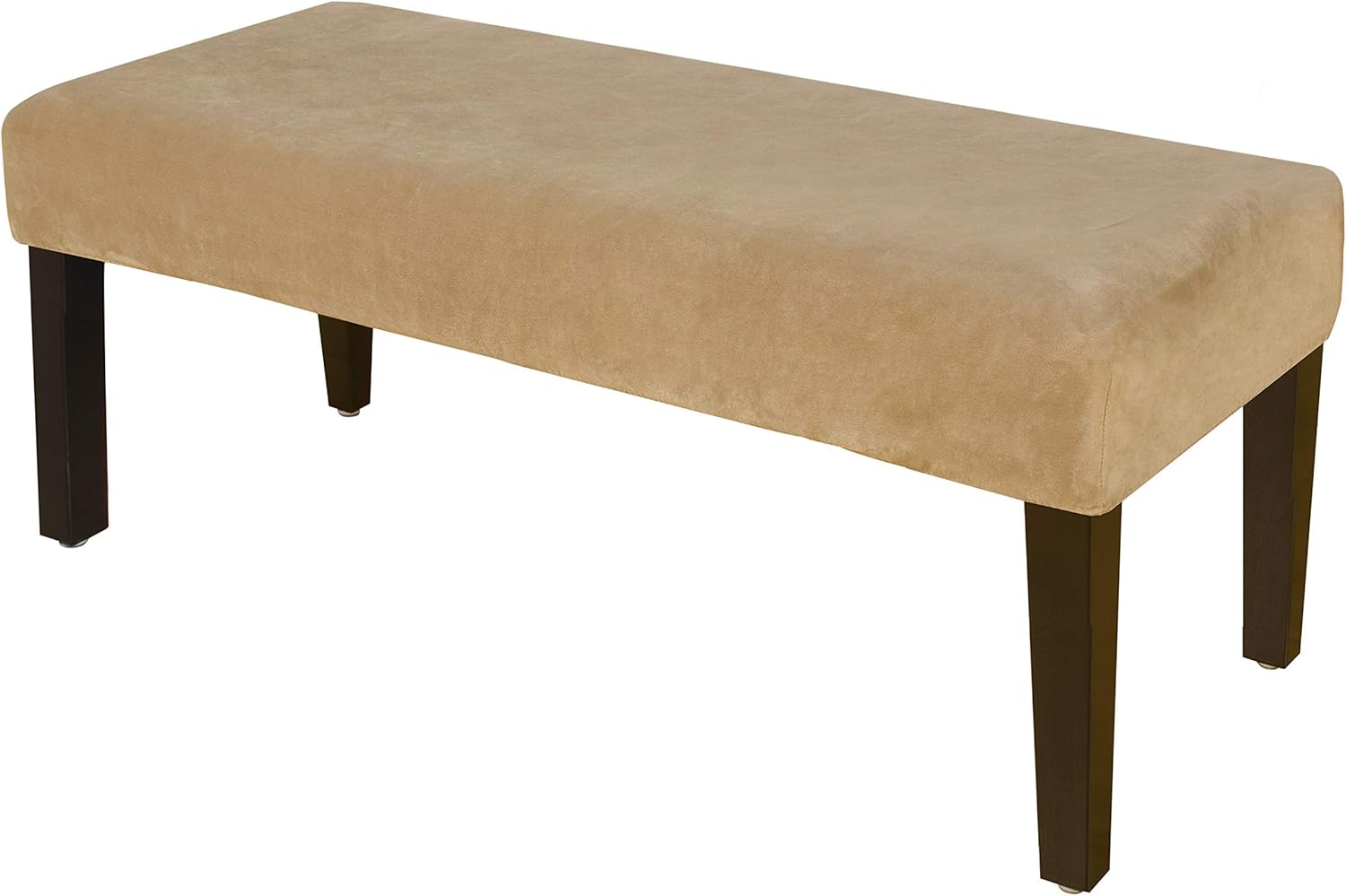 LUSHVIDA Velvet Dining Room Bench Covers Soft Stretch