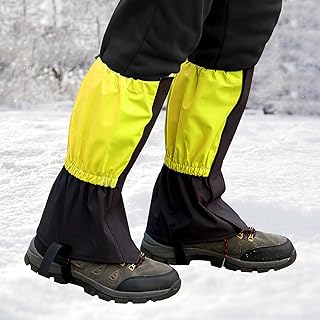 HENGBIRD Polainas de senderismo resistentes al agua, polainas impermeables para senderismo, polainas al aire libre para hombre y mujer, polainas para raquetas de nieve, gaiters para