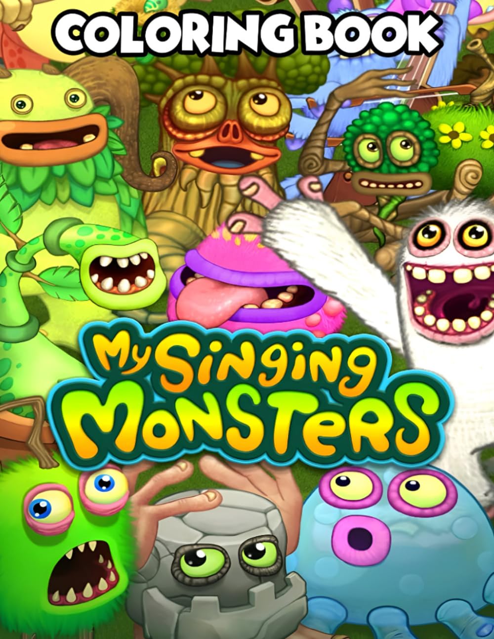 Monster Coloring Book: Dive Into a Sea of Color, 60+ Charming & Singings Creative Challenges for Ages 4–8