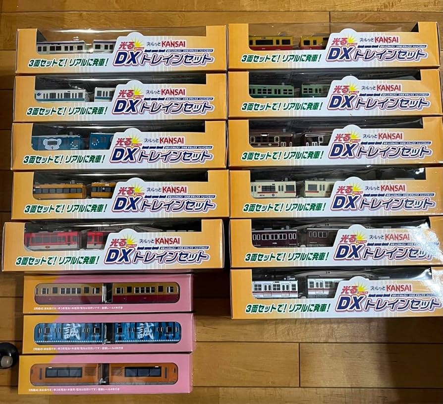 光るDXトレインセット全11種　　デラックス　スルッとKANSAI 新品未使用 Amazon.co.jp: 光るDXトレインセット全11種 GoGo!トレイン3種