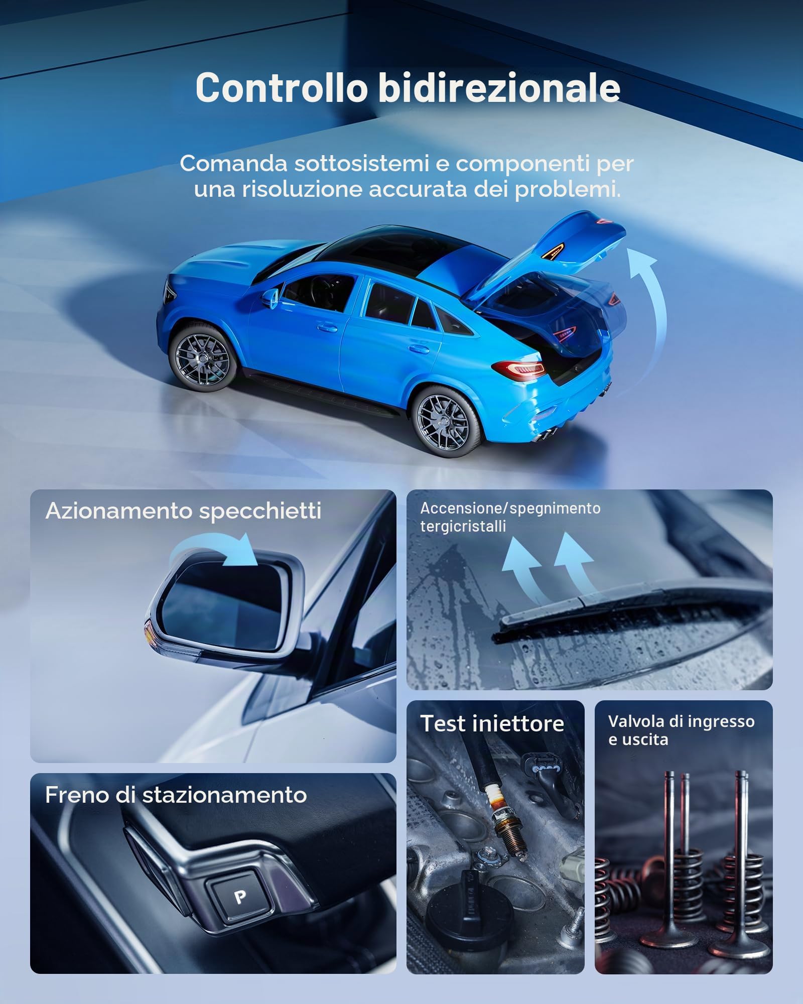 TOPDON Phoenix Nano Dispositivo diagnostico per auto, strumento di codifica ECU 2024 con diagnosi completa, 32+ servizi di reset, controllo bidirezionale, supporta protocolli CAN FD/DoIP, FCA AutoAuth