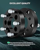 Vista 6 de SCITOO 2 adaptadores de rueda de 5 x 4.5 a 5 x 5.5 pulgadas, paso de rosca de 1/2, orificio de cubo de 2.874 in, 5 lengüetas, espaciadores de rueda